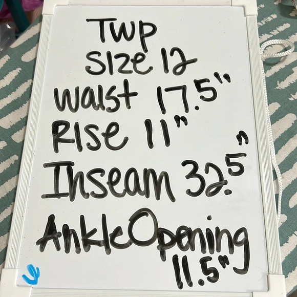 TWP Friday Night Black Wool Twill Tux Stripe Pant Size 12 - Picture 8 of 14